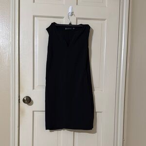 New York & Company Classic Black V-Neck Dress